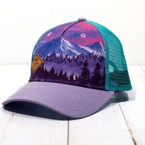 Locale YOUTH PURPLE MOUNTAINS HAT mesh trucker